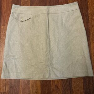 Banana Republic Tan Cashmere Wool Miniskirt Size 10